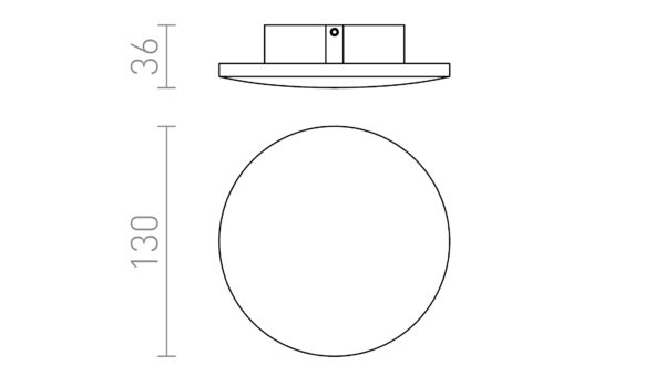 ATLANTA 13 montažna bijela 230V LED 6W IP54 3000K