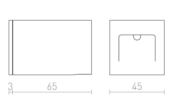 AMARO ugradna bijela 230V LED 3W 60° 3000K