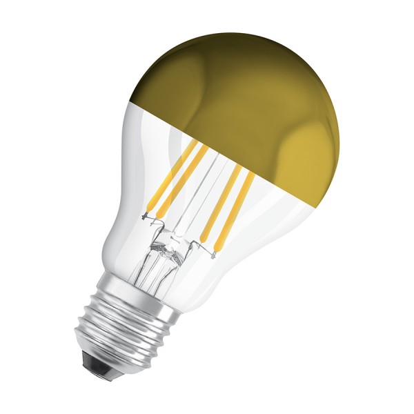 OSRAM TOP Classic A zlatna folija 230V E27 LED EQ50 2700K
