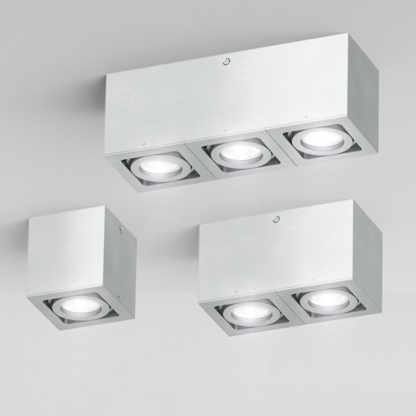 BERIT II stropna rasvjeta aluminijum 230V GU10 2x50W