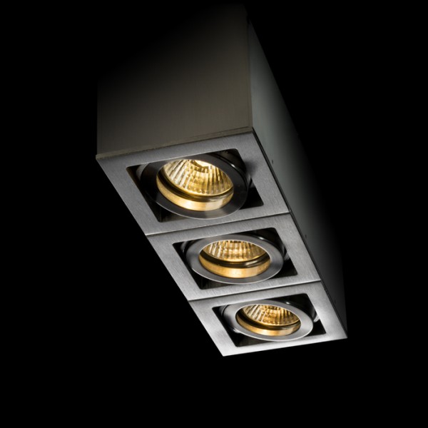 BERIT III stropna rasvjeta aluminijum 230V GU10 3x50W