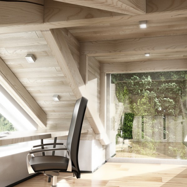 DEZA kvadratna aluminijum/satinirano staklo 230V LED G9 5W IP54