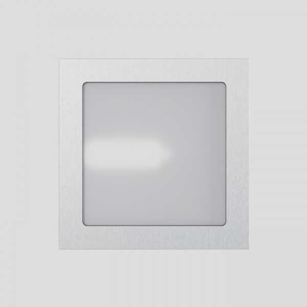 DEZA kvadratna aluminijum/satinirano staklo 230V LED G9 5W IP54