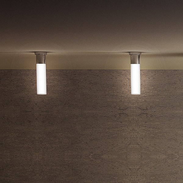 EIGHT stropna opalno staklo/krom 230V LED E27 11W IP44