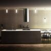 EIGHT stropna opalno staklo/krom 230V LED E27 11W IP44