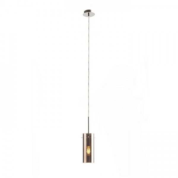 SANSSOUCI I viseća staklo boje bakra 230V LED E27 15W