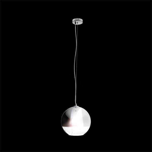 BEAU MONDE 35 viseća kromirano staklo/prozirno staklo 230V LED E27 15W