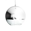BEAU MONDE 35 viseća kromirano staklo/prozirno staklo 230V LED E27 15W