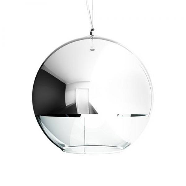 BEAU MONDE 35 viseća kromirano staklo/prozirno staklo 230V LED E27 15W