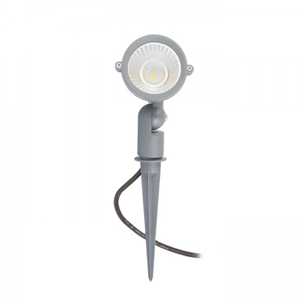 GARY LED sa šiljcima siva 230V LED 10W 45° IP65 3000K