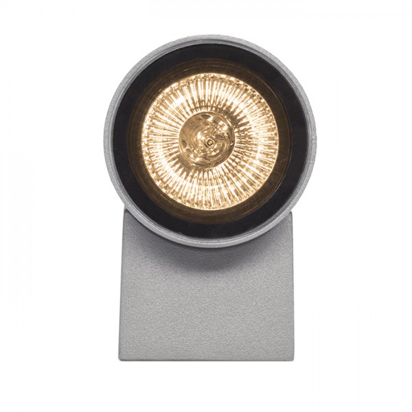 MIZZI II srebrno siva 230V LED GU10 2x8W IP54