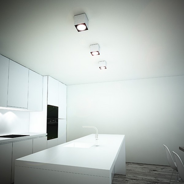 DEAN I brušeni aluminij 230V/12V G53 50W