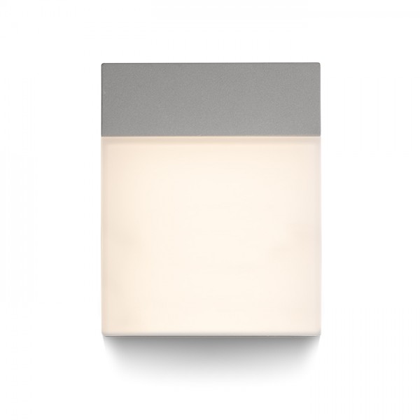 VERIA zidna srebrno siva 230V LED 6W 116° IP54 3000K