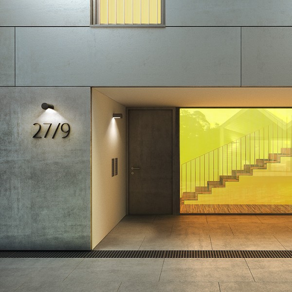 SONET zidna antracit 230V LED 7W IP54 3000K