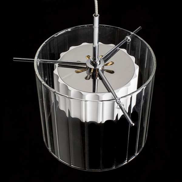 ESTRA I viseća bijela prozirno staklo 230V LED 5W 3000K