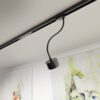 PIXIE s dugim fleksibilnim vratom za 3F stazu crna 230V LED GX53 7W