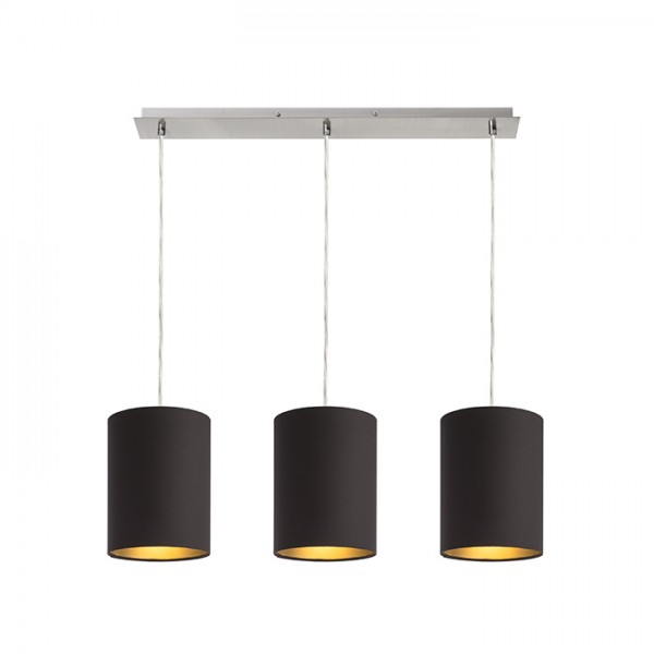 MORE 60 stropna viseća osnova mat nikal 230V LED E27 3x15W