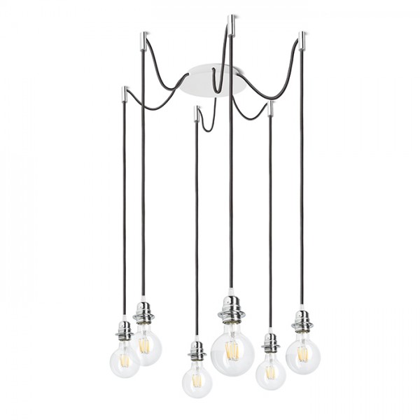 KOMBIX 6 viseći komplet BO+CK+KG 230V LED E27 6x15W