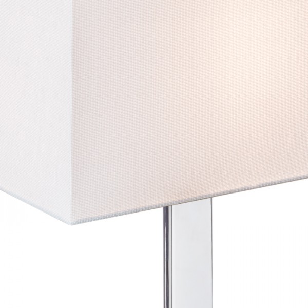 PLAZA M stolna bijela krom 230V LED E27 15W