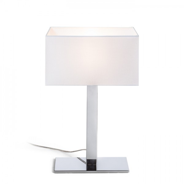 PLAZA M stolna bijela krom 230V LED E27 15W