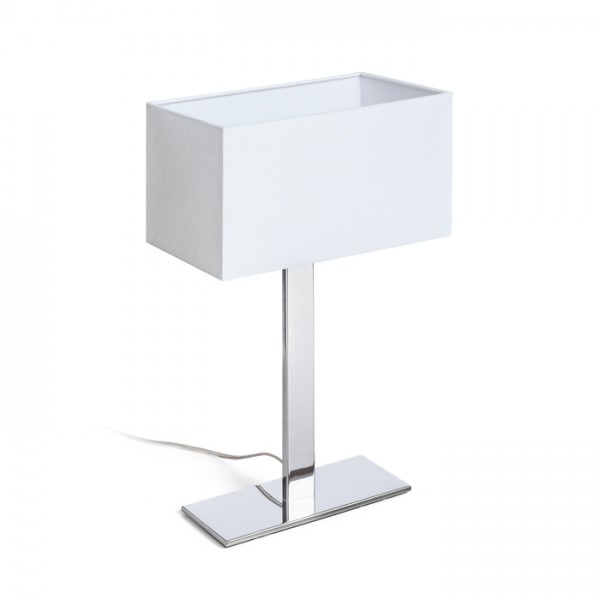 PLAZA M stolna bijela krom 230V LED E27 15W