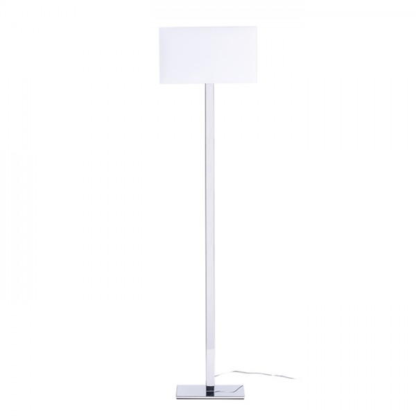 PLAZA podna bijela krom 230V LED E27 15W