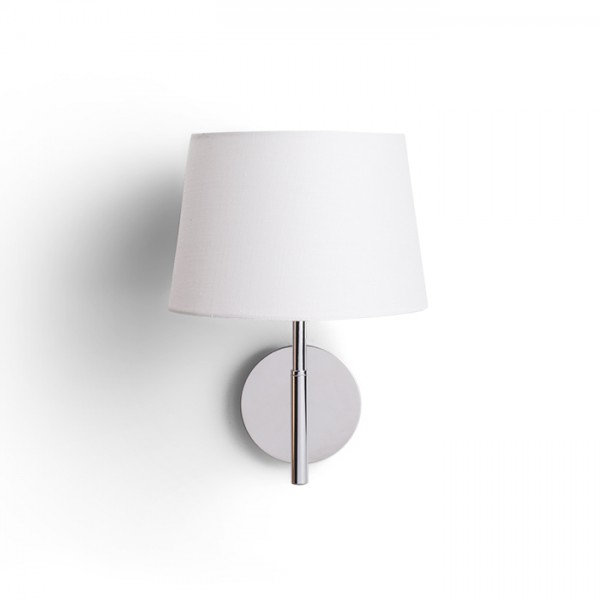 BROADWAY zidna bijela krom 230V LED E27 15W