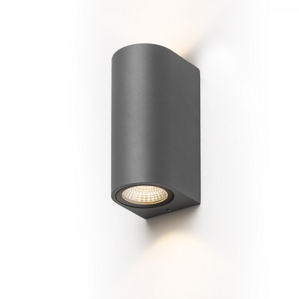 ZACK II antracit 230V LED 2x3W 58° IP54 3000K