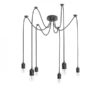 CINDY VI viseća crna 230V LED E27 6x15W