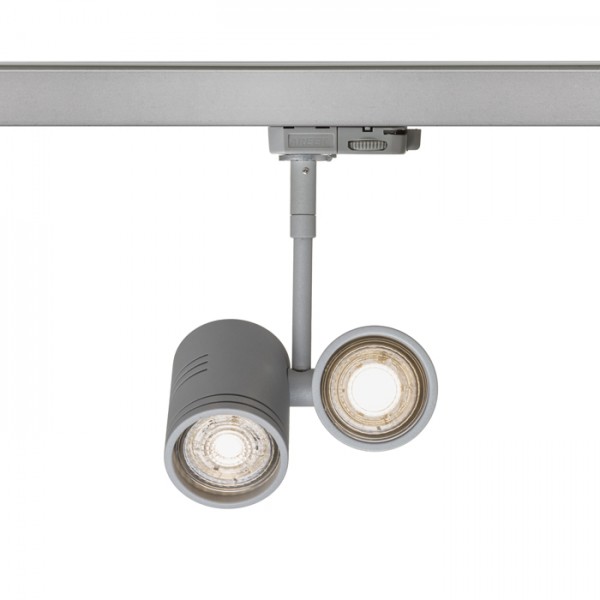 BEEBA II za 3F stazu srebrno siva 230V LED GU10 2x8W