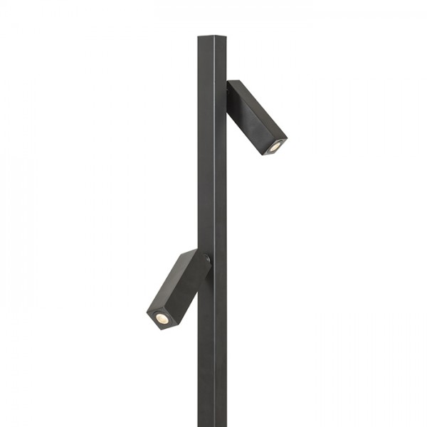 FADO podna crna 230V LED 2x3W 45° 3000K