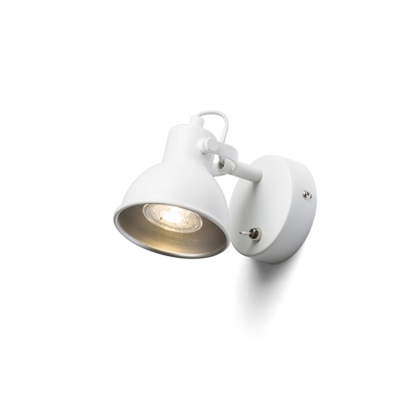 ROSITA I zidna bijela/srebrno siva 230V LED GU10 9W