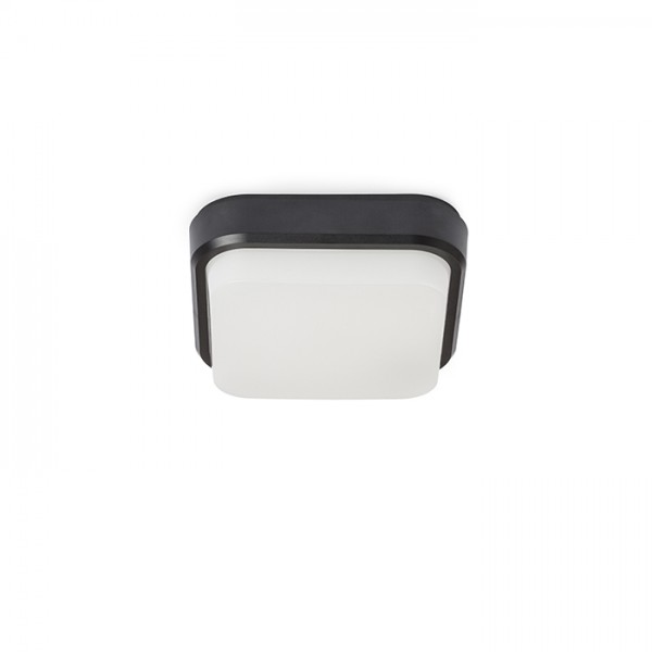 TARIS SQ 17 montažna crna plastika 230V LED 8W IP54 3000K