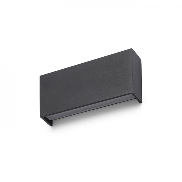 TORINO zidna crna 230V LED 2x5W IP54 3000K