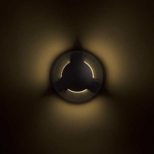 KICK III ugradna brušeni aluminij 230V LED 3W IP54 3000K