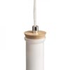 PULIRE RD viseća opalno staklo/drvo/krom 230V LED E14 6W