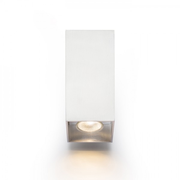 AGATE II zidna brušeni aluminij 230V LED GU10 2x7W