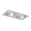 PASADENA G53 SQ II brušeni aluminij 230V LED G53 2x15W