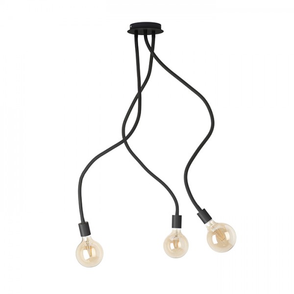 LOYD E27 III stropna crna 230V LED E27 3x15W