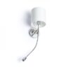 VERSINA s sjenilom bijela krom 230V LED E27 LED 15+3W 25° 3000K