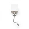 TAINA s sjenilom bijela mat nikal 230V LED E27 LED 15+3W 25° 3000K