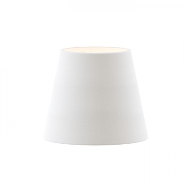 NIZZA 18/15 sjenilo bijela polycotton/bijelo pvc max. 28W