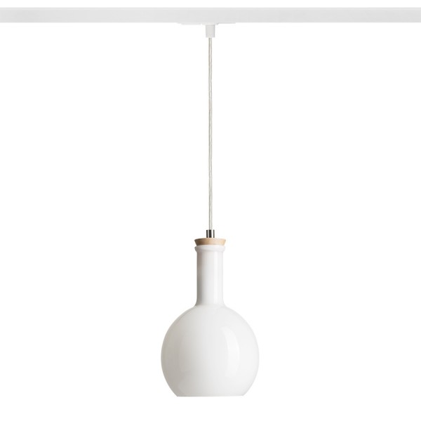 PULIRE RD za 1F stazu opalno staklo/drvo 230V LED E14 6W