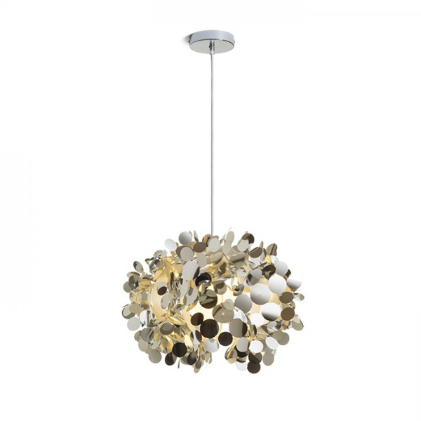 CONFETTI viseća kromirana folija 230V LED E27 15W