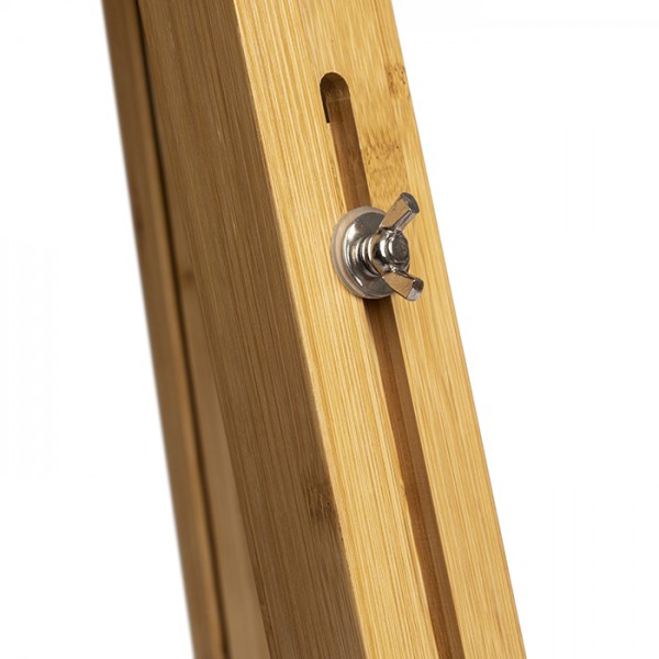 ALVIS podna baza bambus/krom 230V LED E27 15W