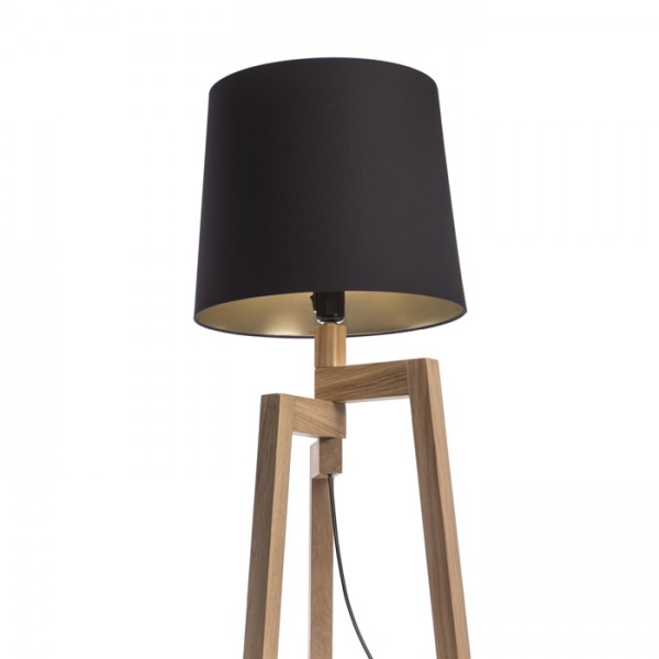 CONNY 35/30 podno sjenilo crna polycotton/zlatna folija max. 23W