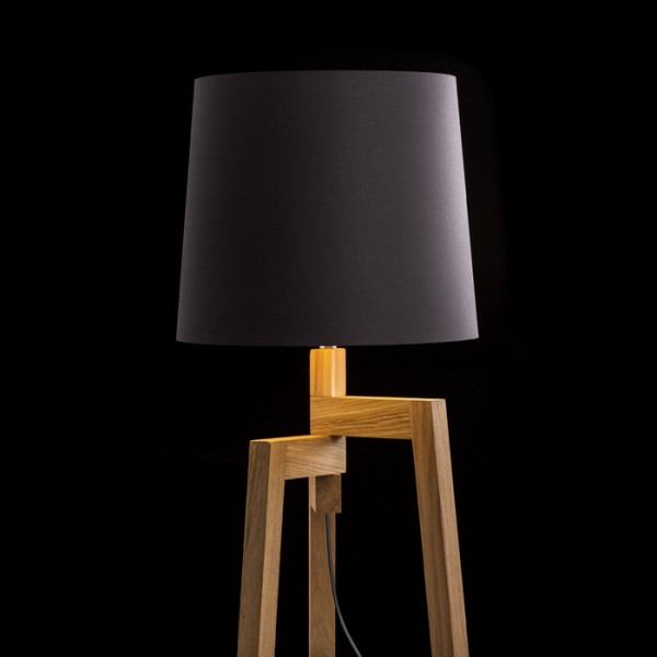 CONNY 35/30 podno sjenilo crna polycotton/zlatna folija max. 23W