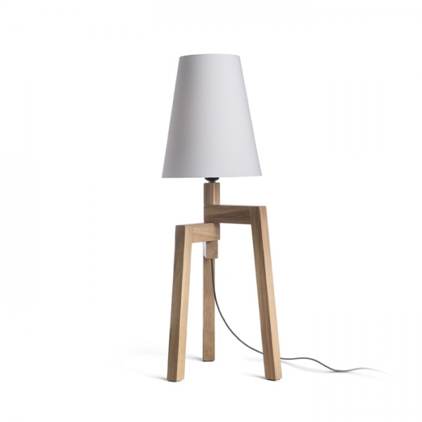 CONNY 25/30 stolno sjenilo bijela polycotton/bijelo pvc max. 23W