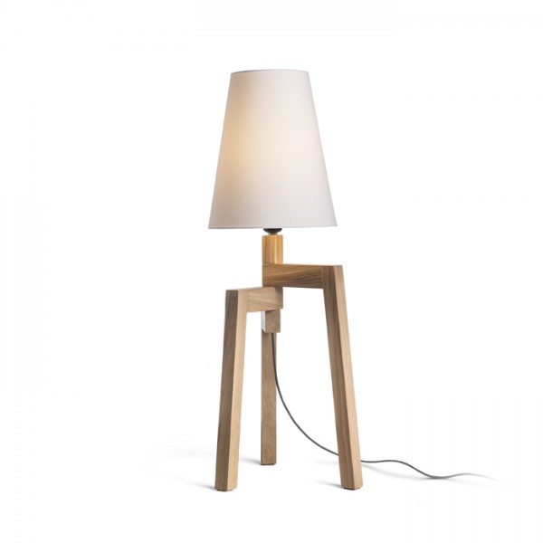 CONNY 25/30 stolno sjenilo bijela polycotton/bijelo pvc max. 23W