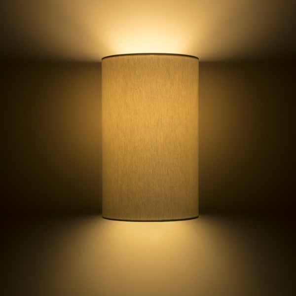 RON W 15/25 zidna Chintz svjetlosiva/bijelo pvc 230V LED E27 15W